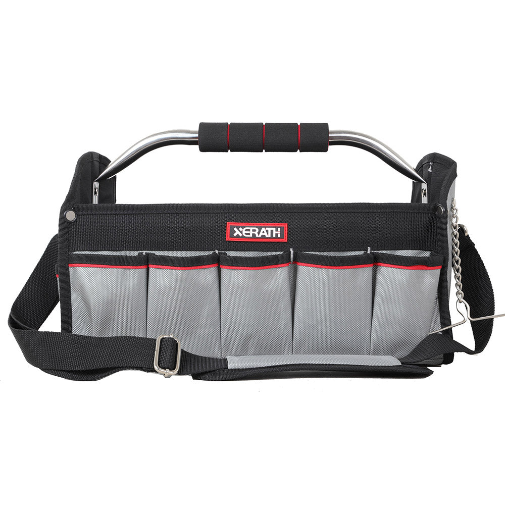 KAPAS Open Top Tool Bag, Tool Carrier Equipped with Internal Structure and Wear-Resisting Base for Tool Storage (16-Inch)