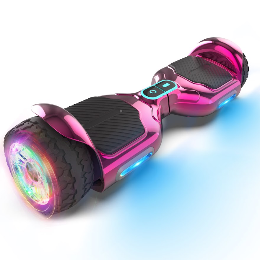 Hoverboard Self Balancing Scooter for Kids Hover Board with 6.5" wide Wheels Built-in Bluetooth Speaker Bright LED Lights UL2272 Certified