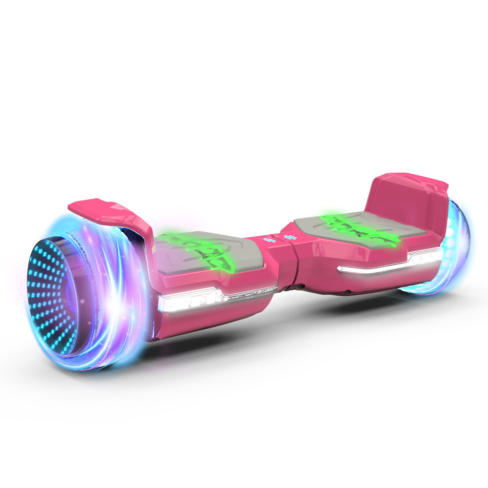 Full Fuselage Dazzling Lights Wheel Self Balancing Hoverboard with Bluetooth Speaker for Kids & Adults
