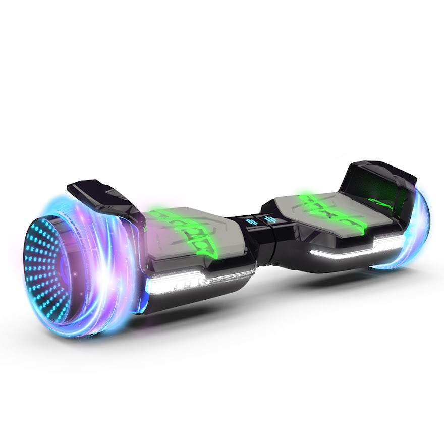 Full Fuselage Dazzling Lights Wheel Self Balancing Hoverboard with Bluetooth Speaker for Kids & Adults