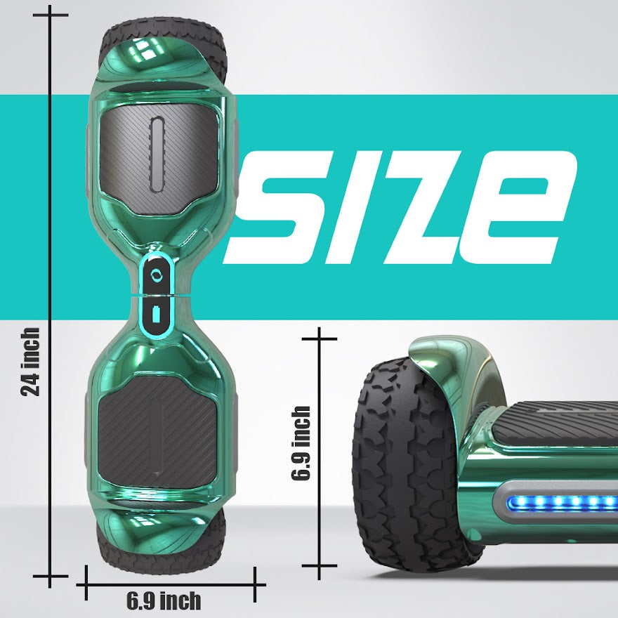Hoverboard Self Balancing Scooter for Kids Hover Board with 6.5" wide Wheels Built-in Bluetooth Speaker Bright LED Lights UL2272 Certified