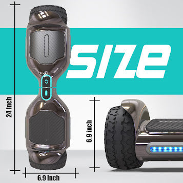 Hoverboard Self Balancing Scooter for Kids Hover Board with 6.5" wide Wheels Built-in Bluetooth Speaker Bright LED Lights UL2272 Certified