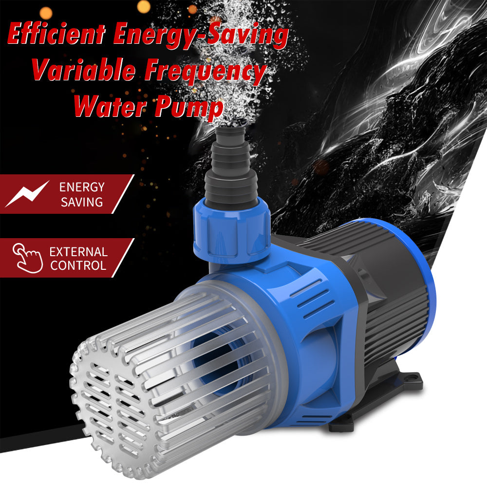 Variable Water Pump, Aquariums Ultra Quiet Circulation Amphibious Pump for Aquarium, Fish Tank, Pond and Fountain, - 3170GPH