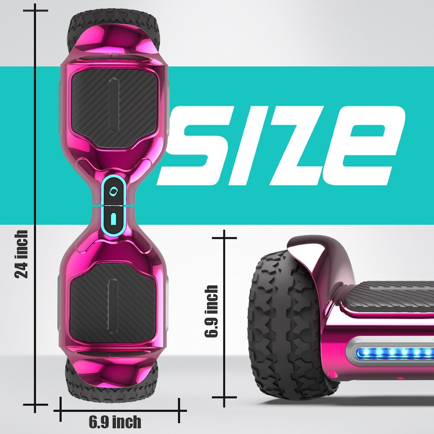 Hoverboard Self Balancing Scooter for Kids Hover Board with 6.5" wide Wheels Built-in Bluetooth Speaker Bright LED Lights UL2272 Certified