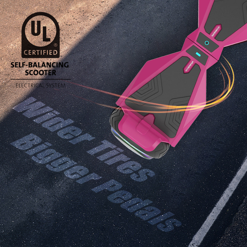 H-Warrior Hoverboard with LED Wheel | Pink