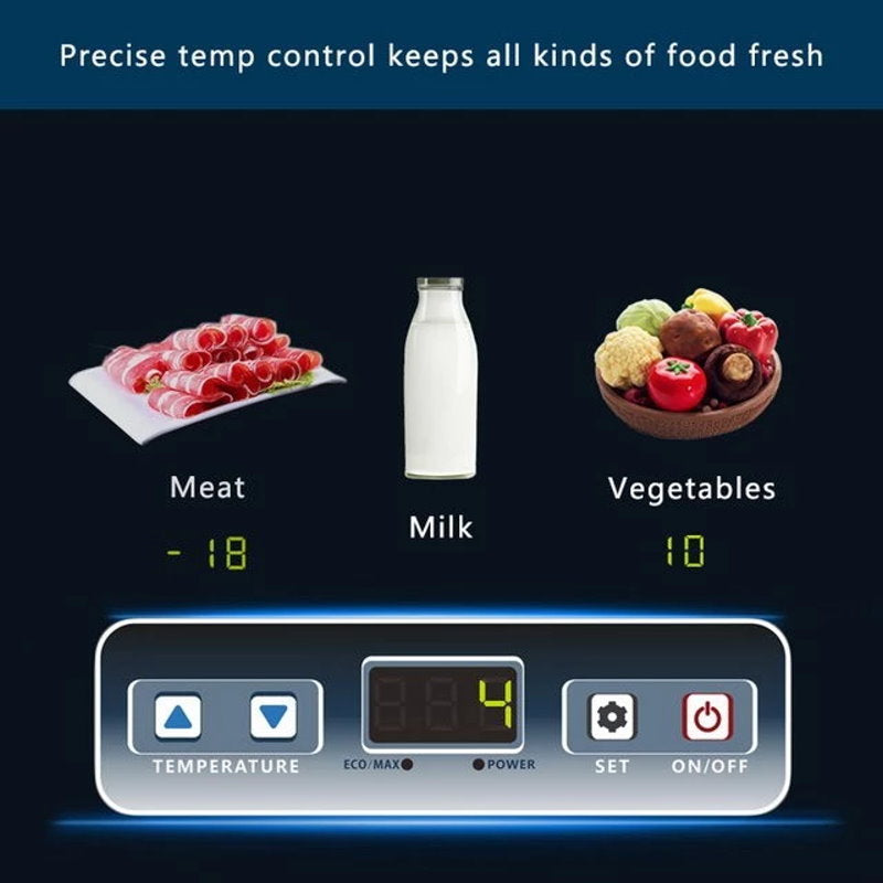 KAPAS 32L(34 Quarts) DC 12/24V portable compressor refrigerator freezer car fridge for car, home, truck and camping