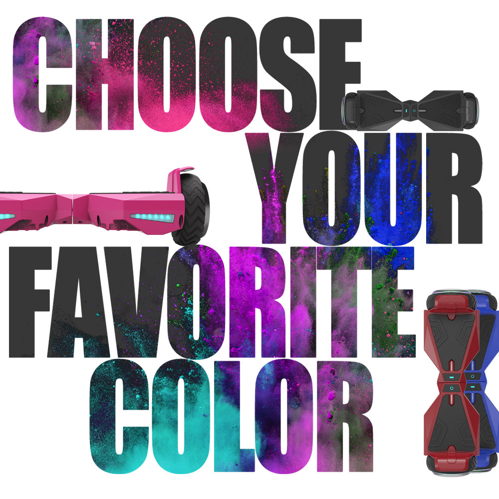 H-Warrior Hoverboard with LED Wheel | Pink
