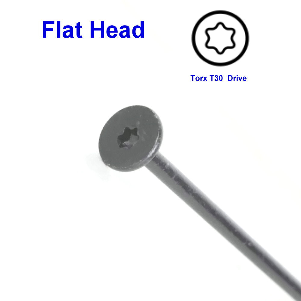 KAPAS Decking/Fencing Wood Screws #14 1/4 X 2 7/8” Flat Head, T30 Torx Drive (200 pcs with 4 T30 Torx Drive)