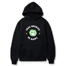 "Frog worries be happy " Logo Design. Ezwear Casual Hooded Sweatshirts, Long Sleeve Pullovers with Drawstring, Slight Stretch, Solid Color, Loose Fit,Daily Wear-Summer-Winter, 60% Cotton 40% Polyester, provide hoodies for McDonald's in the US