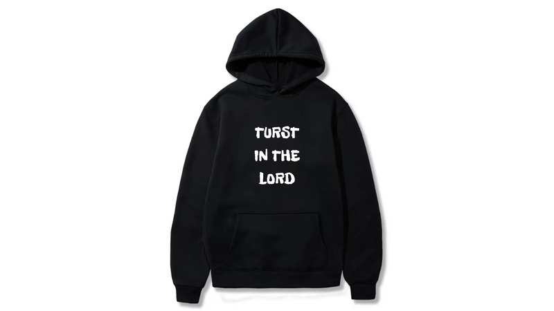 Turst in the Lord Design. Ezwear Casual Hooded Sweatshirts, Long Sleeve Pullovers with Drawstring, Slight Stretch, Solid Color, Loose Fit,Daily Wear-Summer-Winter, 60% Cotton 40% Polyester, provide hoodies for McDonald's in the US