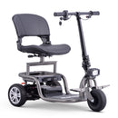 SKRT Compact Mobility Scooter for Seniors Adults, 3 Wheels Electric Scooter with Detachable Battery, Rotatable Seat and Foldable Handlebar, Led lights, 300lb Weight Capacity, Charger Included.