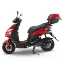 RAPPI RAPIDO-50 Red Street Legal Scooter 50-49cc Equipped With Rear Storage Trunk, Four Stroke, Cylinder, CVT