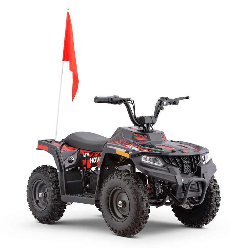 Electric ATV, 36V Kids Dirt Quad Bike with 500W Powerful Motor, Long Range 8-10 Miles, Electric 4-Wheeler with Parent Speed Control, Dual Suspensions for Boys Girls Off-road and Race