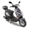 RAPPI RPI SPEEDY-50 Silver Steet Legal Scooter 49cc Equipped Rear Storage trunk, Four Stroke, Cylinder, CVT