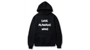 Love always Wins Design. Ezwear Casual Hooded Sweatshirts, Long Sleeve Pullovers with Drawstring, Slight Stretch, Solid Color, Loose Fit,Daily Wear-Summer-Winter, 60% Cotton 40% Polyester, provide hoodies for McDonald's in the US