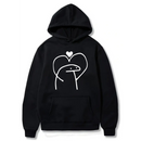 Happy Valentine's Day Love Icon logo Design.  Logo Design. Ezwear Casual Hooded Sweatshirts, Long Sleeve Pullovers with Drawstring, Slight Stretch, Solid Color, Loose Fit,Daily Wear, 60% Cotton 40% Polyester, provide hoodies for McDonald's in the US