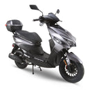 RAPPI RAPIDO-50 Silver Street Legal Scooter 50-49cc Equipped With Rear Storage Trunk, Four Stroke, Cylinder, CVT