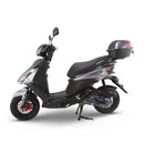 RAPPI RSS-50 Silver Street Legal Scooter 50-49cc Equipped With Rear Storage Trunk, Four Stroke, Cylinder, CVT