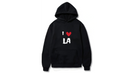 I Love LA Design. Ezwear Casual Hooded Sweatshirts, Long Sleeve Pullovers with Drawstring, Slight Stretch, Solid Color, Loose Fit,Daily Wear-Summer-Winter, 60% Cotton 40% Polyester, provide hoodies for McDonald's in the US