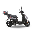 RAPPI RSS-50 Silver Street Legal Scooter 50-49cc Equipped With Rear Storage Trunk, Four Stroke, Cylinder, CVT