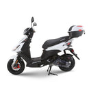 RAPPI RSS-50 White Street Legal Scooter 50-49cc Equipped With Rear Storage Trunk, Four Stroke, Cylinder, CVT