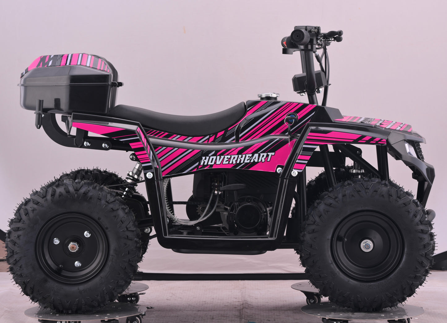 HOVER HEART Gas Dirt Quad for Kids Teenager, 40cc 4-Stroke 4-Wheeler for Teens, Air-cooled, Speed Control, Suspension, Disc Brake, No Mix Oil Required