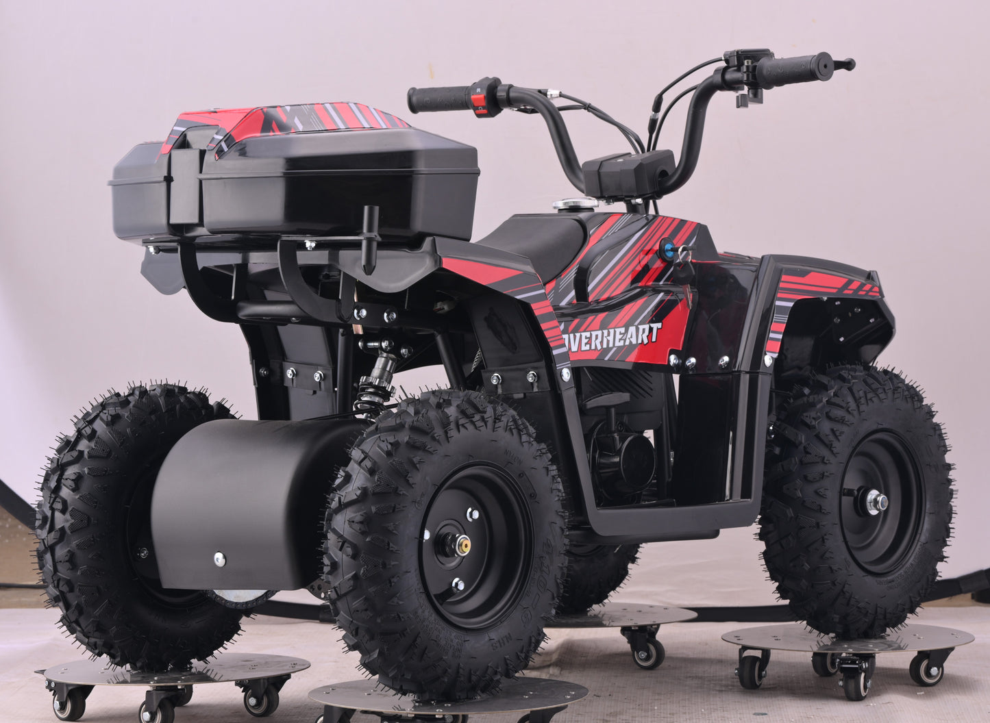 HOVER HEART Gas Dirt Quad for Kids Teenager, 40cc 4-Stroke 4-Wheeler for Teens, Air-cooled, Speed Control, Suspension, Disc Brake, No Mix Oil Required