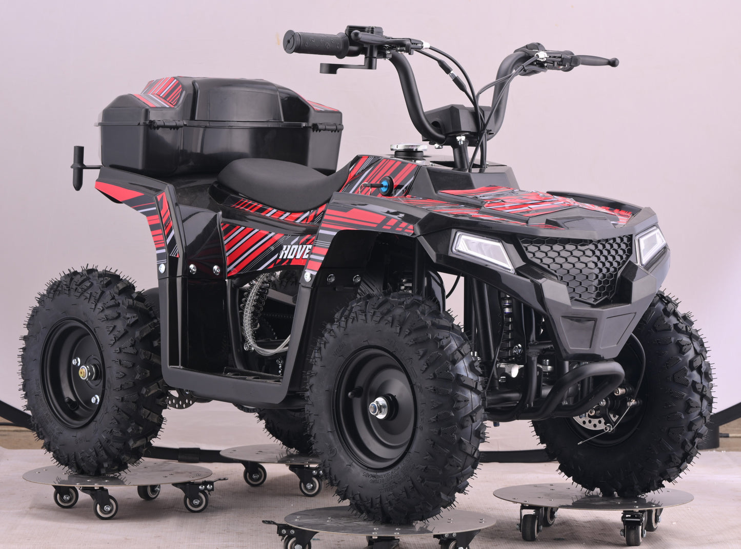 HOVER HEART Gas Dirt Quad for Kids Teenager, 40cc 4-Stroke 4-Wheeler for Teens, Air-cooled, Speed Control, Suspension, Disc Brake, No Mix Oil Required