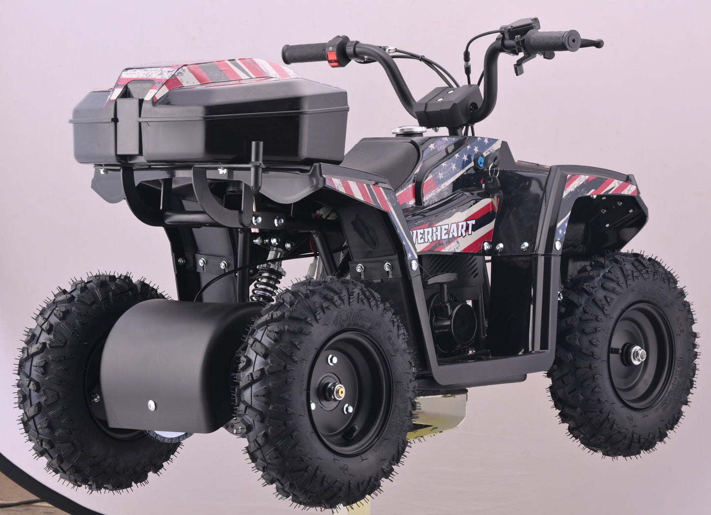 HOVER HEART Gas Dirt Quad for Kids Teenager, 40cc 4-Stroke 4-Wheeler for Teens, Air-cooled, Speed Control, Suspension, Disc Brake, No Mix Oil Required