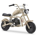 HOVER HEART Gas Mini Chopper Bike, DB003 Model 49.4 CC 2-Stroke Dirt Bike with Rear Shock Absorber, Headlight, Metal Frame, Rear Disc Brakes, Max Load 165Lbs, Up to 20Mph, EPA Approved