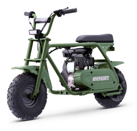 HOVERHEART Gas Mountain Bike, 105cc 4-Stroke Gas Powered Off Road Motorcycle (Model-MB001) with Led Lights, Disc Brake, Max Load 165Lbs, Up to 30Kph, NO OIL MIX REQUIRED