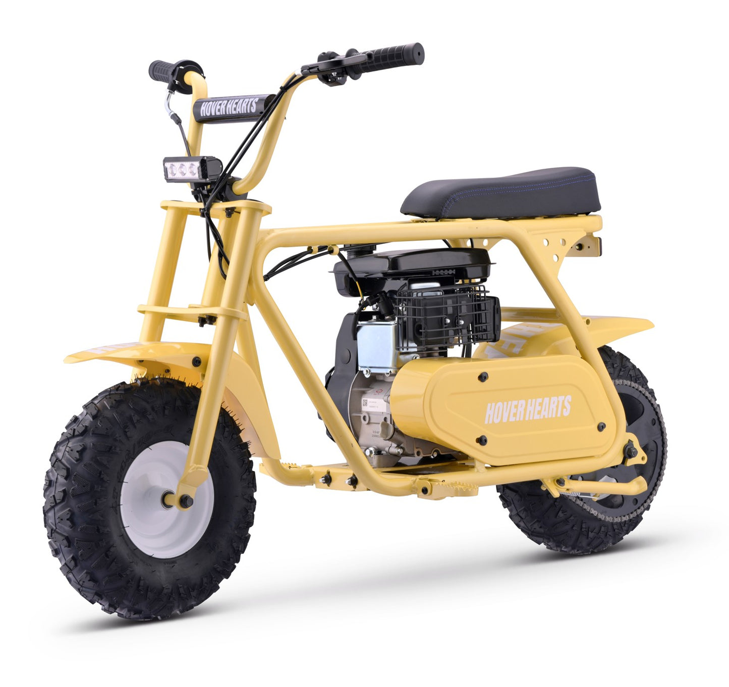 HOVERHEART Gas Mountain Bike, 105cc 4-Stroke Gas Powered Off Road Motorcycle (Model-MB001) with Led Lights, Disc Brake, Max Load 165Lbs, Up to 30Kph, NO OIL MIX REQUIRED