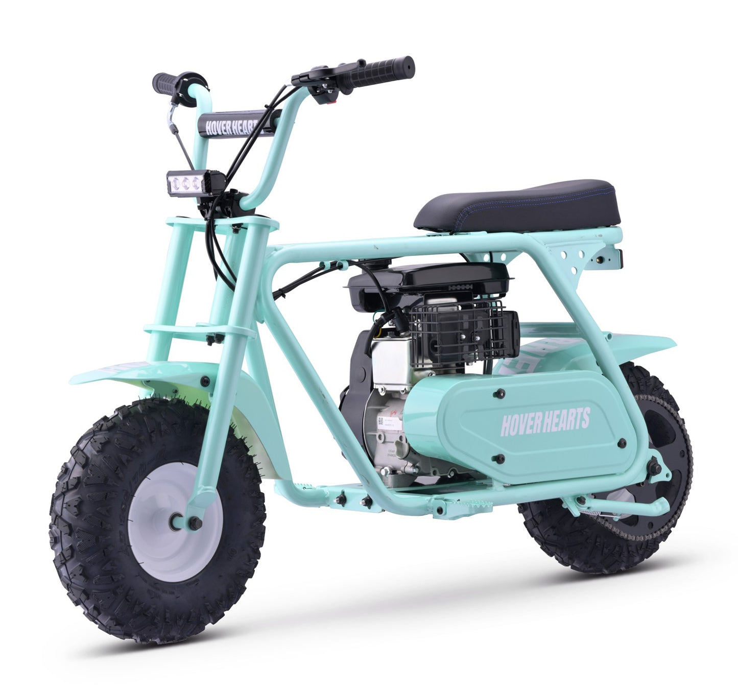 HOVERHEART Gas Mountain Bike, 105cc 4-Stroke Gas Powered Off Road Motorcycle (Model-MB001) with Led Lights, Disc Brake, Max Load 165Lbs, Up to 30Kph, NO OIL MIX REQUIRED