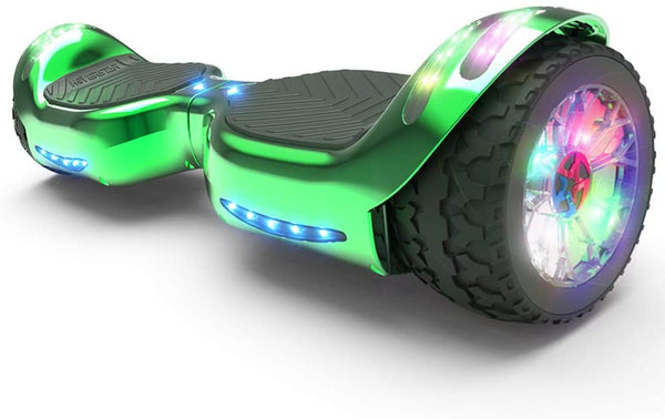 H-Rogue All-Terrain Bluetooth Hoverboard with Light-Up Wheels | Green