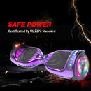 HOVERSTAR Hoverboard All New Version-HS2.0, Chrome Color & Coating Skins Two Wheels Self-Balancing Scooter with Wireless Speaker Playing Music & Led Wheels Flashing Lights