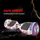 K6 6.5" Hoverboard LED Flash Wheel with Bluetooth Speaker | Candy