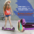 Hoverboard for Kids Self Balancing Scooter with Built in Bluetooth Speaker 6.5" Wheels LED Lights Hover Board