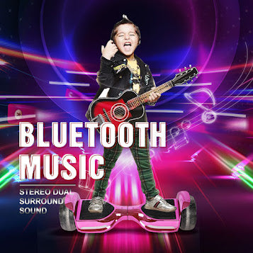 Hoverboard  Newest Flash Light with 500W Motor, Off Road All Terrian 6.5" Self Balancing Hoverboards with Bluetooth Music Speaker