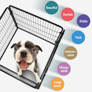 Dog Fence & Pet Playpen, Heavy Duty Foldable Metal Dog Pen 32" Height with Door for Outdoor Exercise, Indoor Kennels