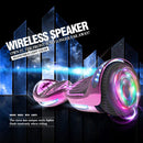 HOVERSTAR Hoverboard All New Version-HS2.0, Chrome Color & Coating Skins Two Wheels Self-Balancing Scooter with Wireless Speaker Playing Music & Led Wheels Flashing Lights